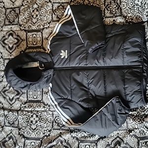NWT Adidas Padded Jacket, Kids Gradeschool Sizes S & XL, Black/White